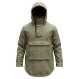 Bonart Stepford waterproof smock made from 100% wool tweed with scooped hem