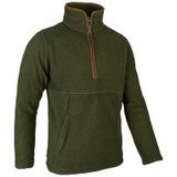 Jack Pyke Half Zip Sherpa Fleece Pullover with faux detailing