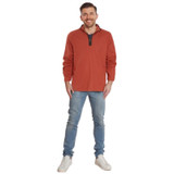 Orange Mens Arctic Storm Quarter Zip Jumper
