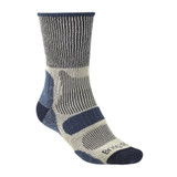 Single Bridgedale Men's Hike Lightweight Coolmax Comfort Boot sock designed for warm weather walking and hiking.