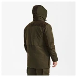 Deerhunter Eagle Winter Jacket in Tarmac Green, back view worn by model