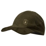 Deerhunter Eagle Cap in brown, front view showing the embroidered deer logo