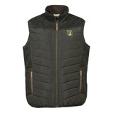 Percussion Alaska Padded Gilet in Khaki with zipped size pockets