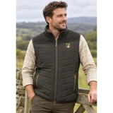 Man wearing the Percussion Alaska Padded Gilet in the countryside