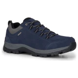 Hoggs of Fife Glen Lyon Waterproof Hiking Shoes in navy, angled front and side view