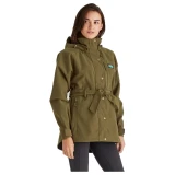 Ridgeline Womens Monsoon Nordic Jacket in Teak, angled front view