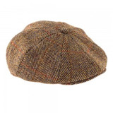 Harris Tweed Baker Boy Hat - 8 piece design