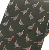 Standing Partridge Silk Tie