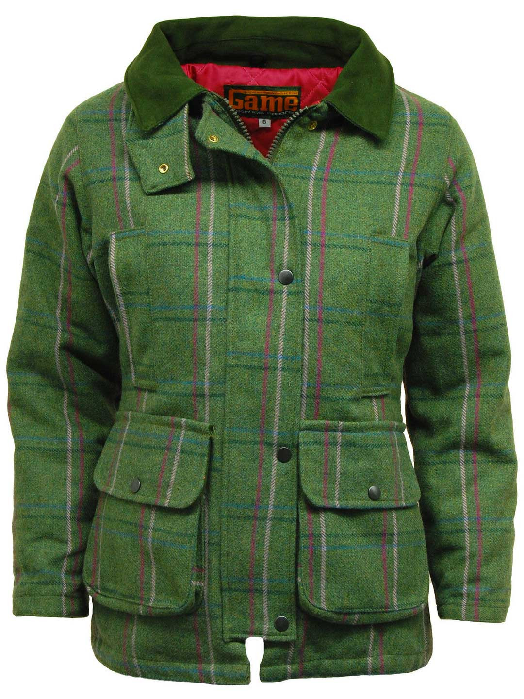 Game Ladies Elise Waterproof Jacket - Hunters Green, 8000mm Waterproof, Windproof Hunting Coat HB462