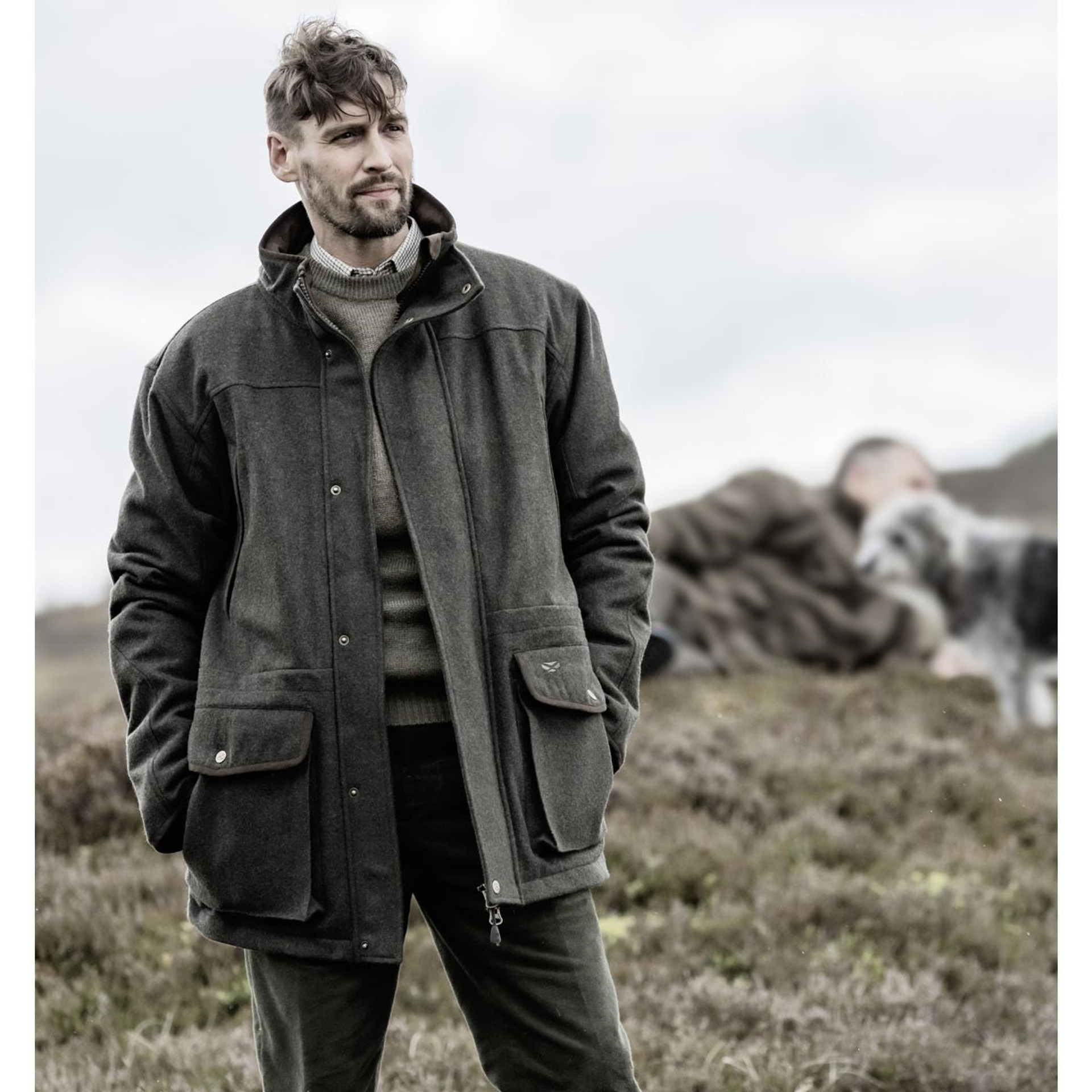 Hoggs of Fife Lairg Waterproof Wool Coat | Mens Coats