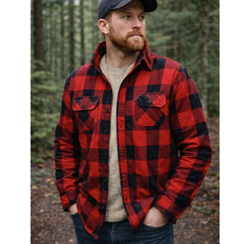 Mens Lumberjack shirt in red check