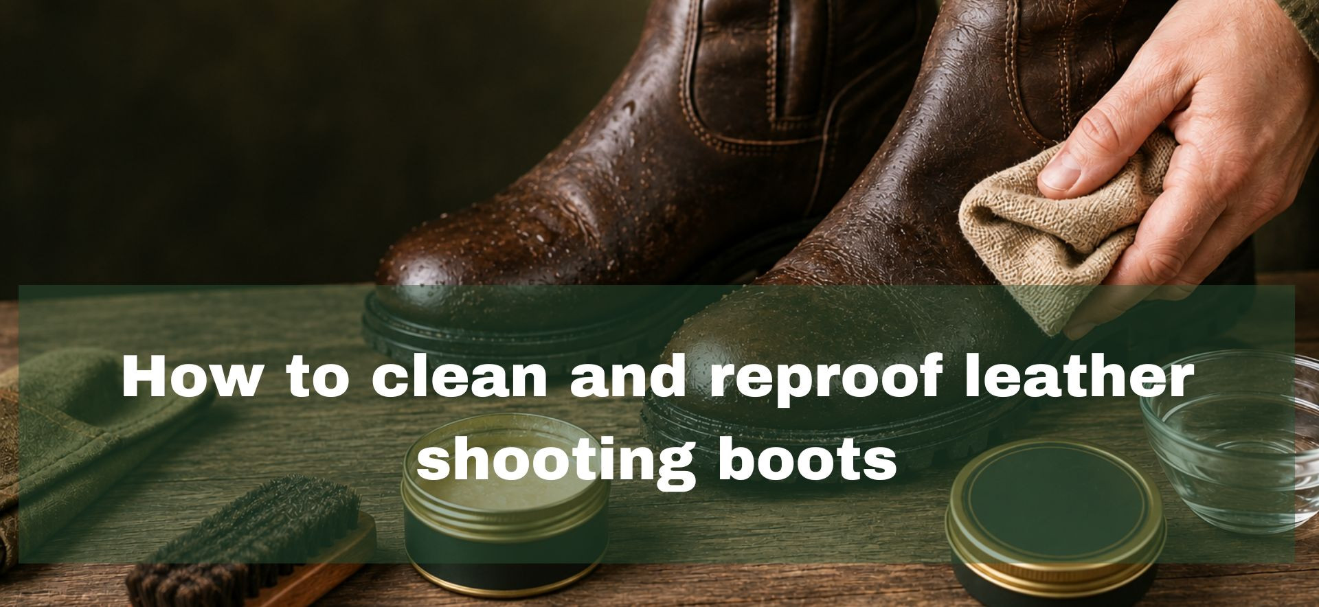 How to clean and reproof leather shooting boots