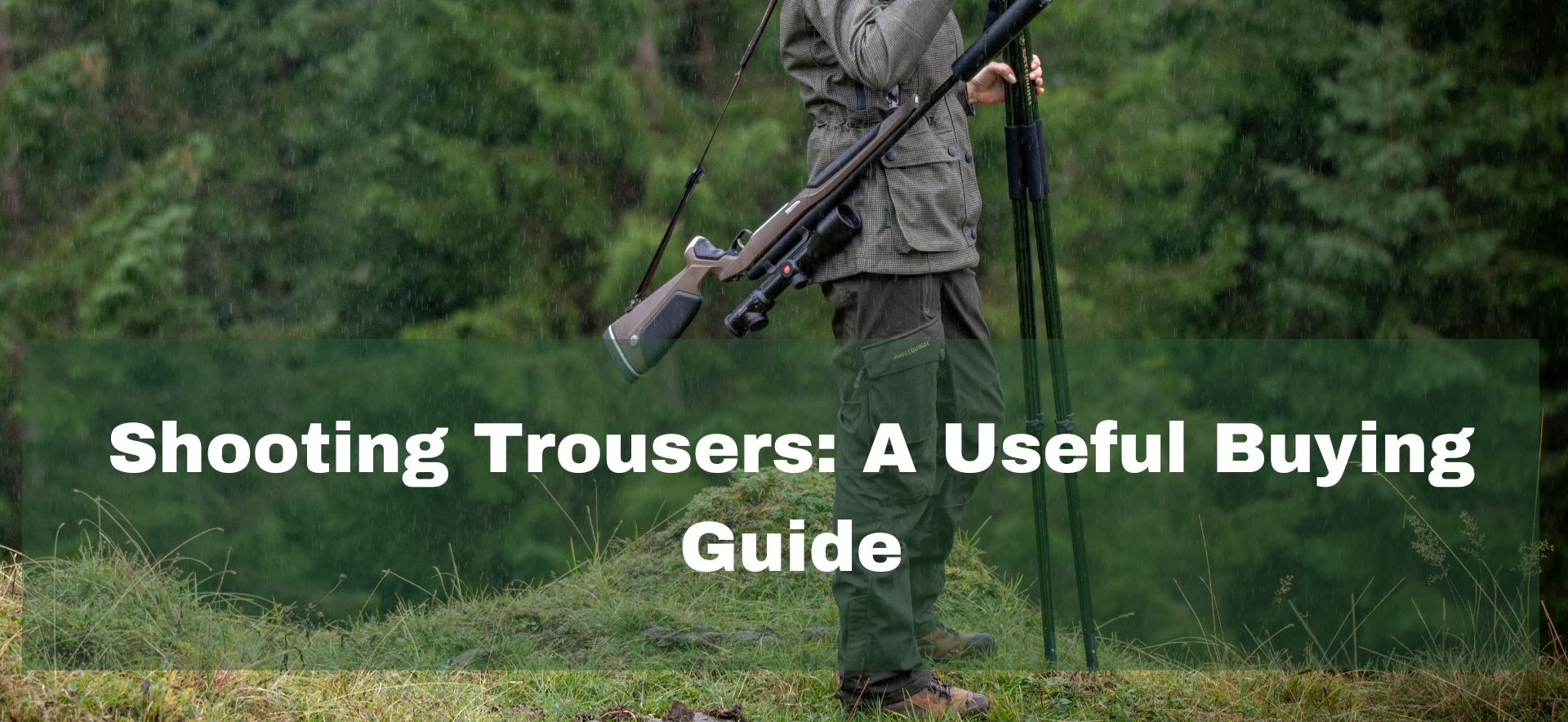 Shooting trousers designed for comfort and protection in the field