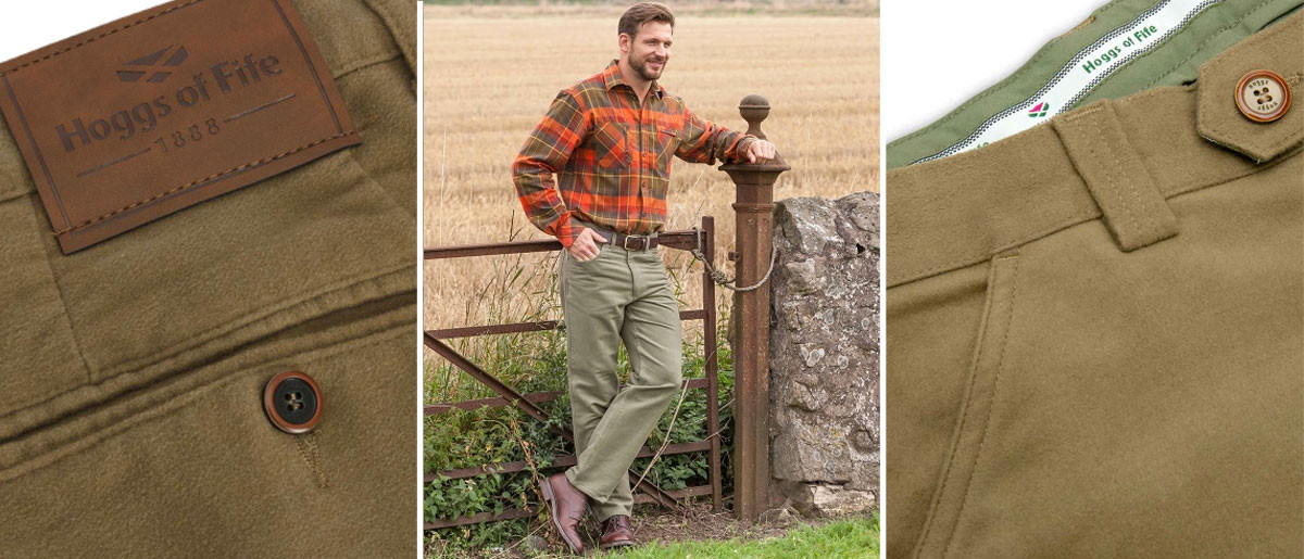 Hoggs of Fife moleskin trousers review for country wear and outdoor use