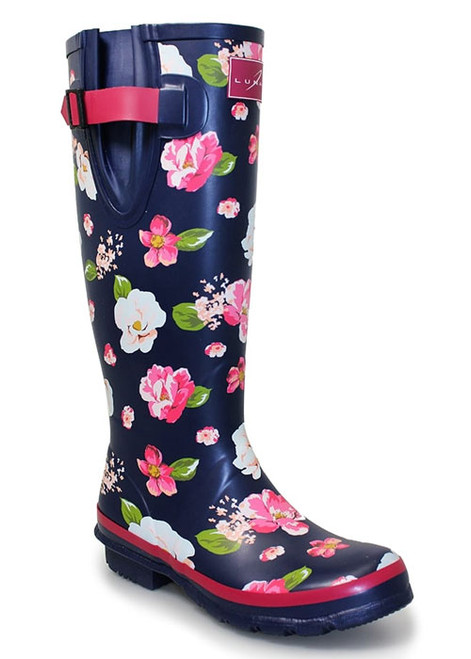 floral wellies