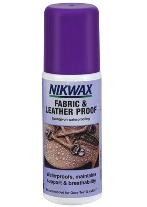 waterproofing treatment for fabric and leather boots