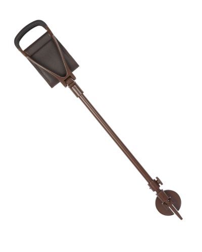 Brown Leather Shooting Seat Stick with Brown Shaft