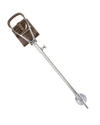 Brown Leather Adjustable Shooting Seat Stick