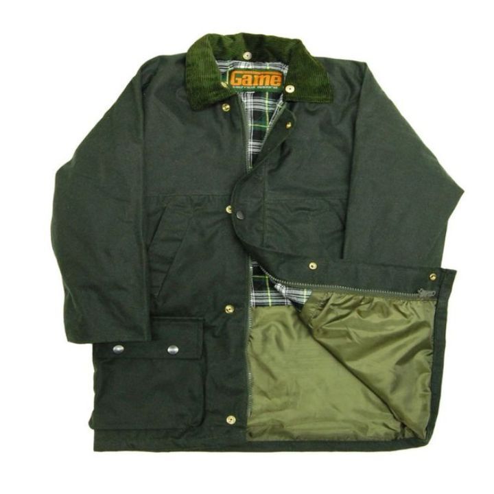 Childrens Wax Jacket in Green