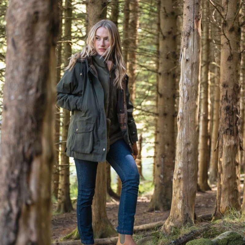 Hoggs of Fife Kelso Waterproof Ladies Wax Jacket