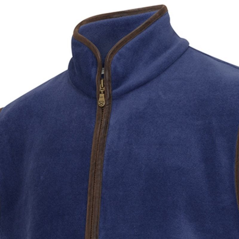 Hoggs of Fife Stenton Technical Fleece Gilet in Nordic Blue