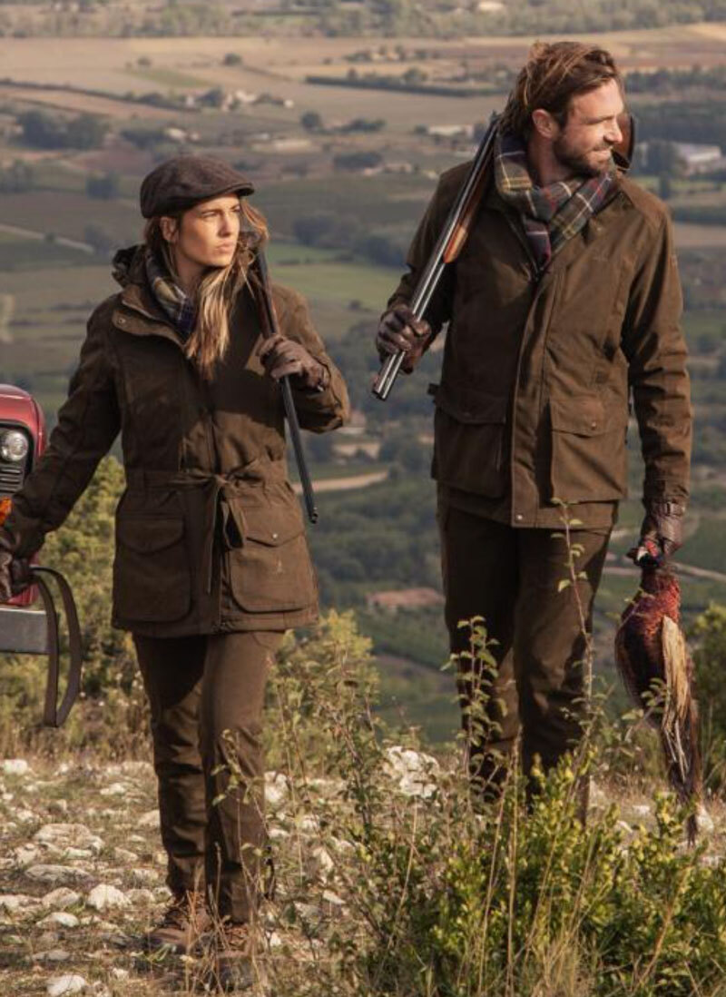 Game keeper wearing Percussion Bristol Jacket