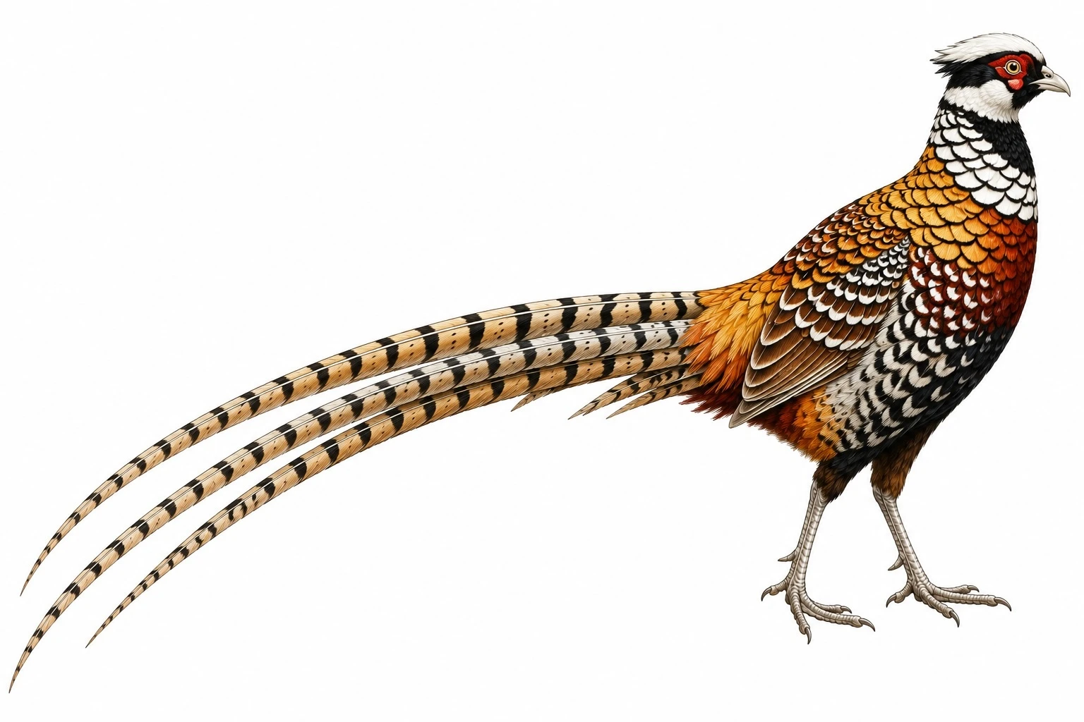 Male Reeves's Pheasant Syrmaticus reevesii