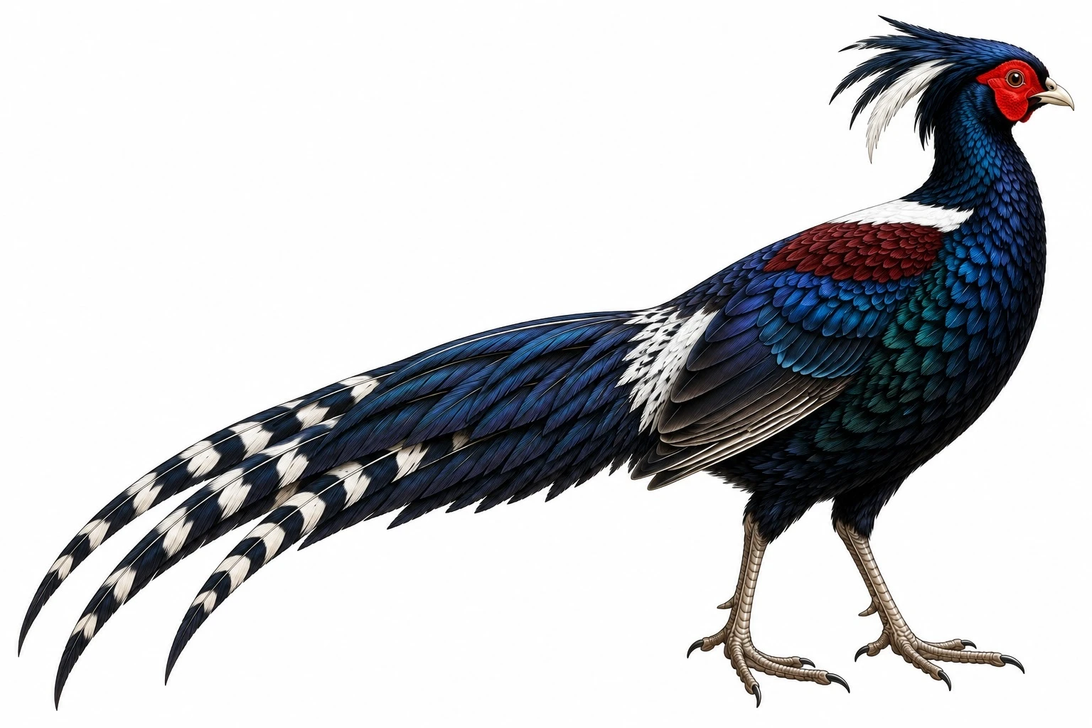 Male Swinhoe's Pheasant Lophura swinhoii