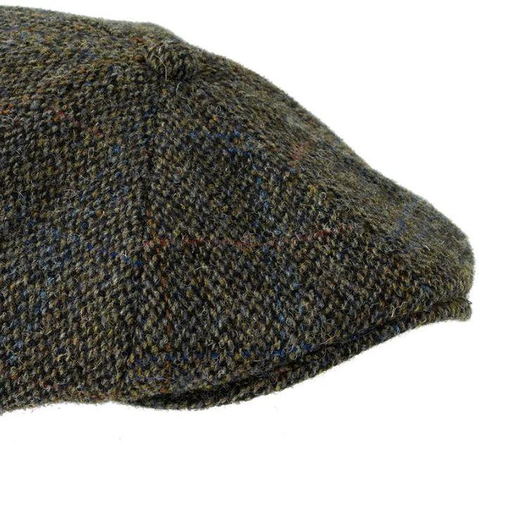 New Harris Tweed Baker Boy Cap Herringbone tweed