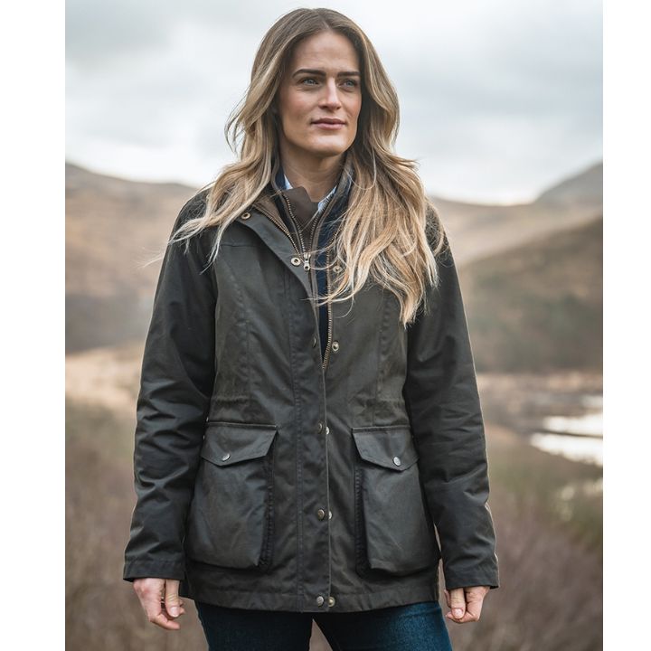 Hoggs of Fife Caledonia Ladies Wax Jacket Ladies Wax Jackets