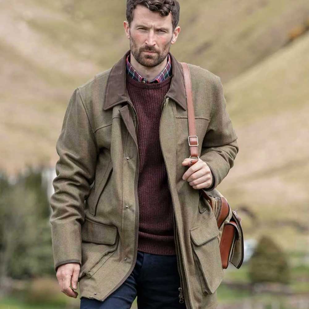 Hoggs of Fife Kinloch Tweed Field Coat | Mens Tweed Jacket