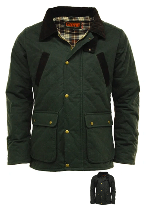 Game Oxford Quilted Wax Jacket Mens Jackets - Main Image