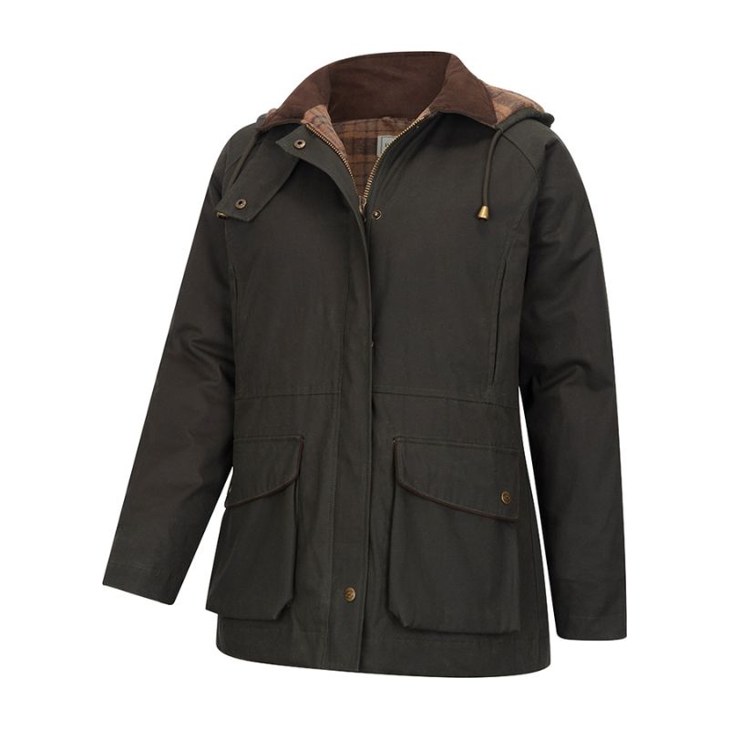 Hoggs of Fife Kelso Waterproof Ladies Wax Jacket Ladies Wax Jackets