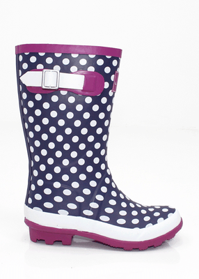 Lunar Dotty Polka Dot wellington boots Girls Wellies