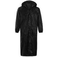 Long waterproof trenchcoat in Black