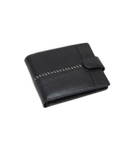 Black Leather Wallet with RFID