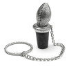 football bottle stopper pewter