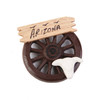 Wagon Wheel Skull Magnet