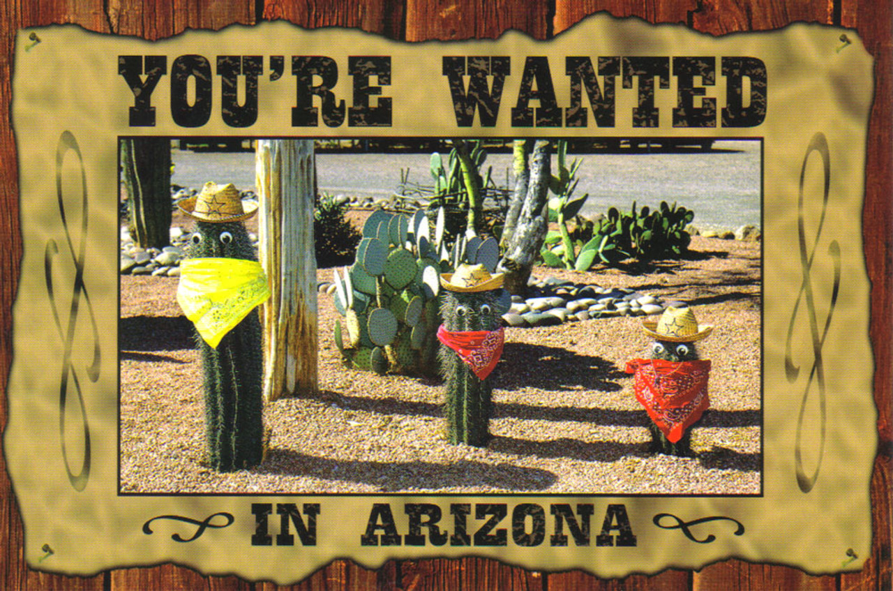 AZ Wanted Postcard - Pack of 100