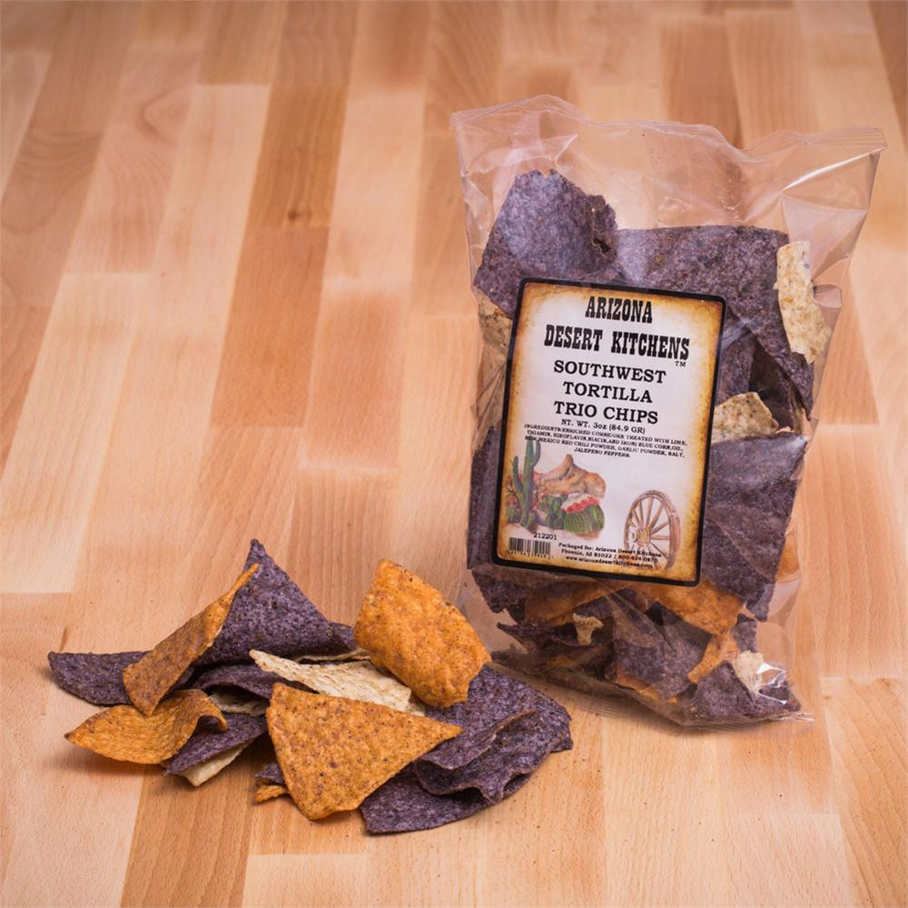 Trio Tortilla Chips 7oz - Arizona Gifts