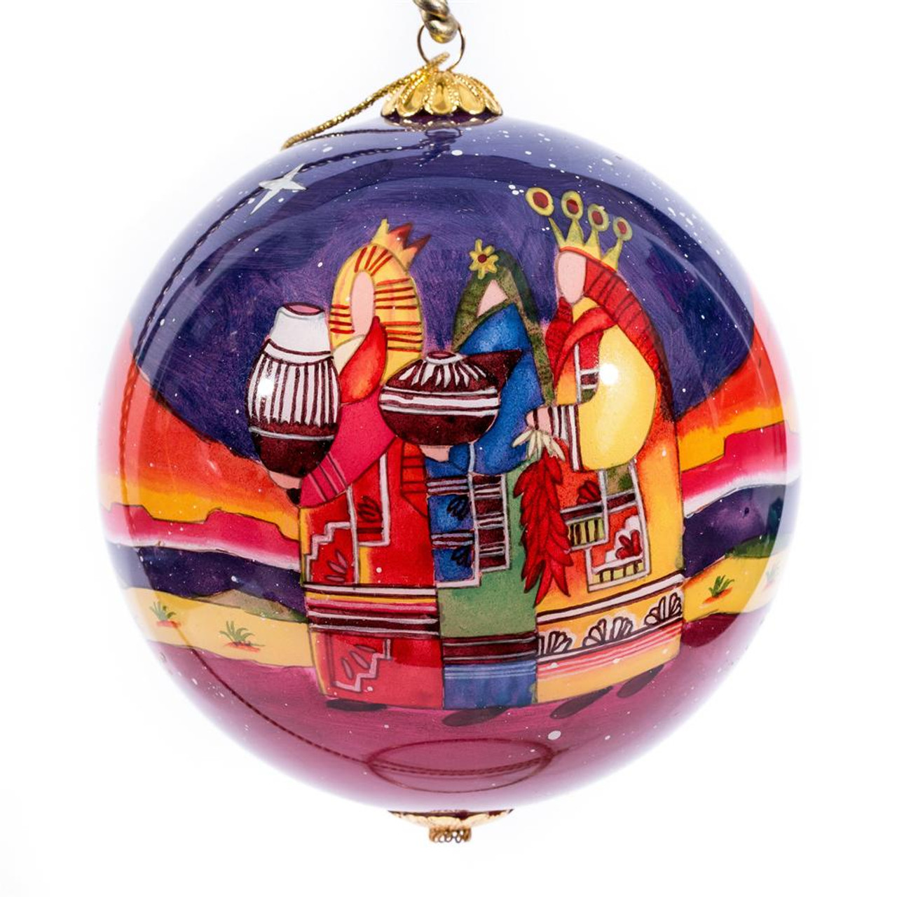 Three Kings - 4" Ornament Set of 2