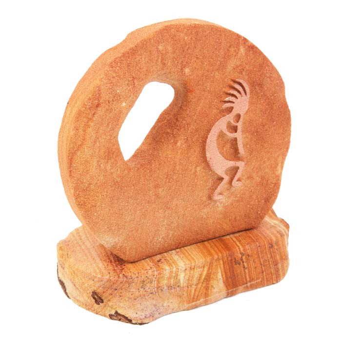 Stone Art w/Copper Kokopelli - Arizona Gifts