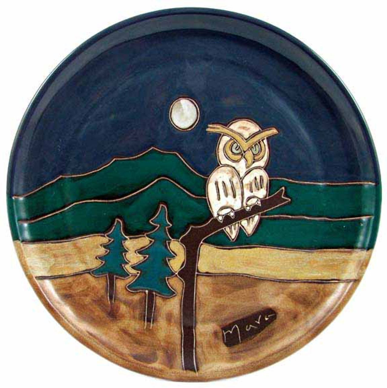 Mara Platter 12" - Owl