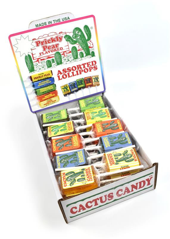Assorted Cactus Candy Lollipop