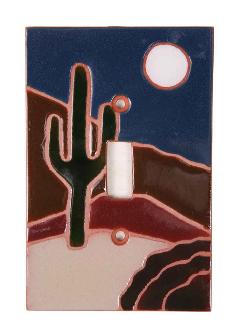 Dark Cactus Switch Plate Cover