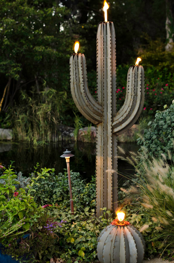 Saguaro Cactus with 3 Torches - Arizona Gifts