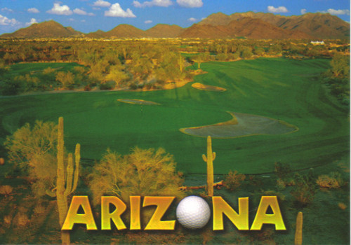 Golf Arizona Postcard - Pack of 100
