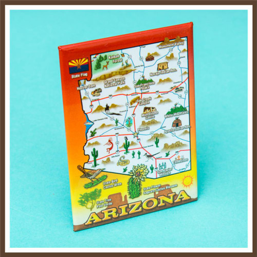 AZ State Map Magnet