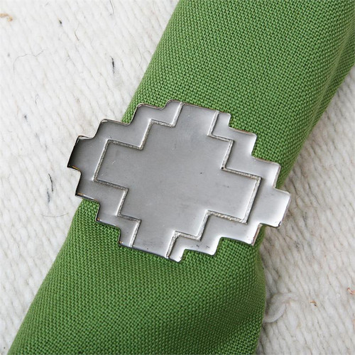 Adobe Silver Napkin Ring