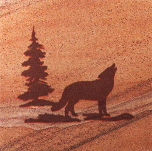 Wolf in Woods Coasters - Set of 4